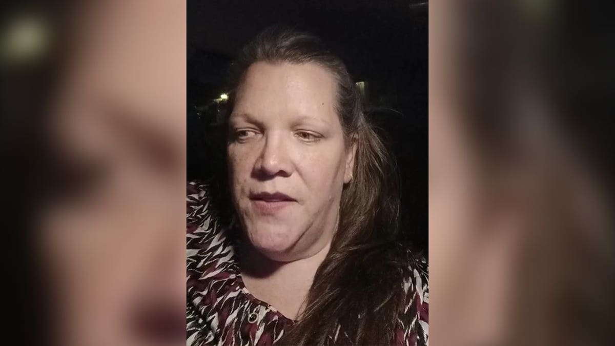 Close-up selfie of the Arizona school board member facing criticism after footage showed her making a Nazi-style salute during a board meeting.