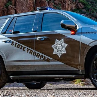 An Arizona Department of Public Safety state trooper SUV with agency markings — a vehicle type involved in the reported shooting.
