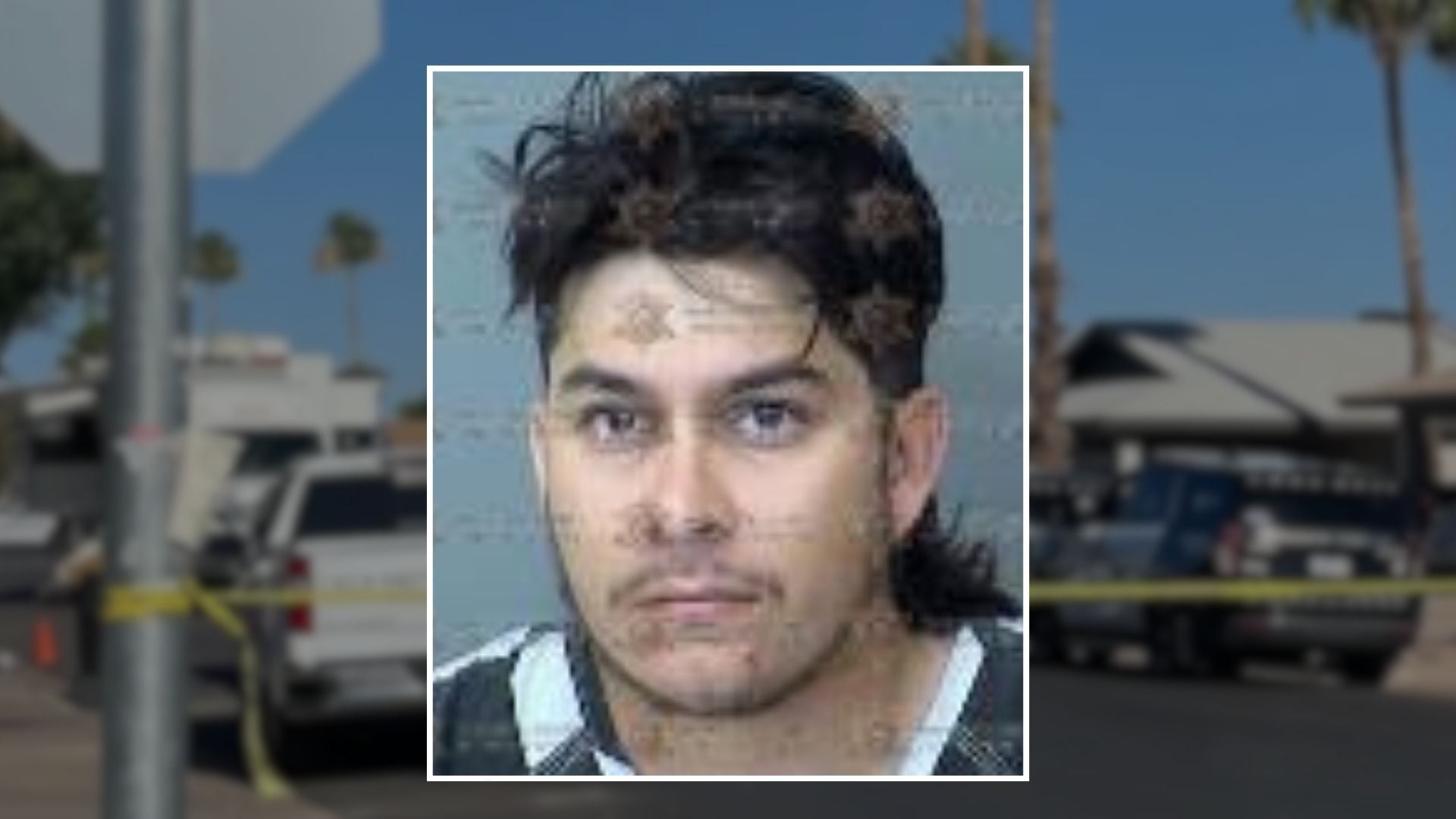 Mugshot released by authorities of the person detained in connection with the Mesa neighborhood shooting.